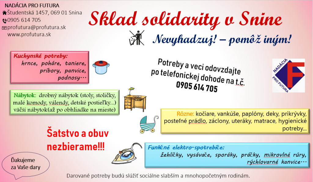 Sklad solidarity v Snine